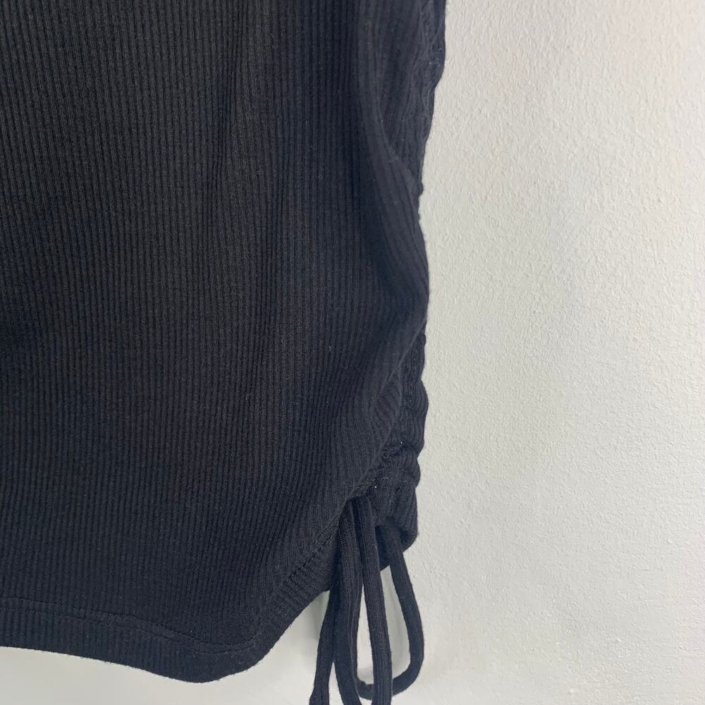 Princess Polly Black Drawstring Side Ruched Tank Top - Picture 3 of 7